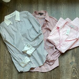Women’s Express Striped and Solid Shirts Set 3 pack